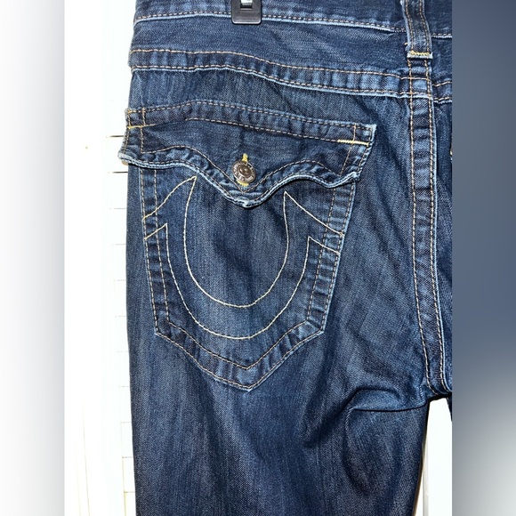 Men’s True Religion Ricky Flap Straight Jeans - Picture 9 of 16